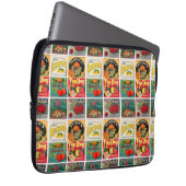 Muster für Vintage Fruchtkennzeichnung Laptopschutzhülle (Vorne Rechts)