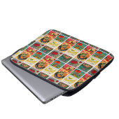 Muster für Vintage Fruchtkennzeichnung Laptopschutzhülle (Vorne Knopf)