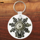 Muster für Vintage Gemma-Flugzeug-Motor Schlüsselanhänger (Vorderseite)