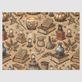 Muster für Vintage Hexerei und Kerzen (2) Seidenpapier