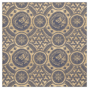 Muster für Vintage japanische Drachen und Blume Stoff