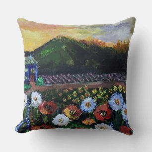 Muster für Vintage Kunst des Kunstfeldes der Blume Kissen