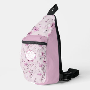 Muster für Vintage Lila Blume Crossbody Bag