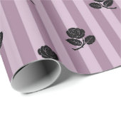 Muster für Vintage Lila Rose Geschenkpapier (Rolleneckpunkt)