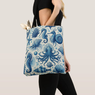 Muster für Vintage Meereswelt Tasche