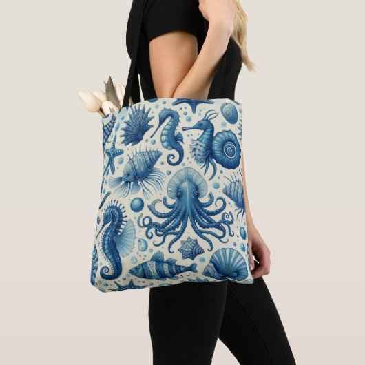 Muster für Vintage Meereswelt Tasche (Von Nahem)