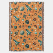 Muster für Vintage Raumfahrzeug-Raketenschiffe - K Decke (Vorderseite Vertikal)