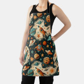 Muster für Vintage Raumfahrzeug-Raketenschiffe - K Schürze (InSitu)