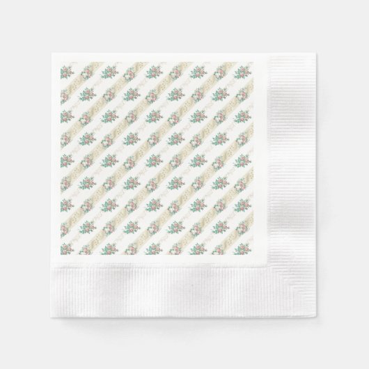 Muster für Vintage Rose - Zeitschrift Napkins Serviette (Vorderseite)