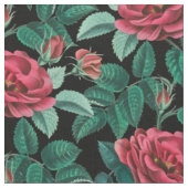 Muster für Vintage Rote Rosen Stoff (Nahaufnahme)