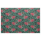 Muster für Vintage Rote Rosen Stoff (Fat Quarter (45,7 x 55,9 cm))