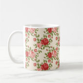 Muster für Vintage Shabby Chic-Rose Kaffeetasse (Links)