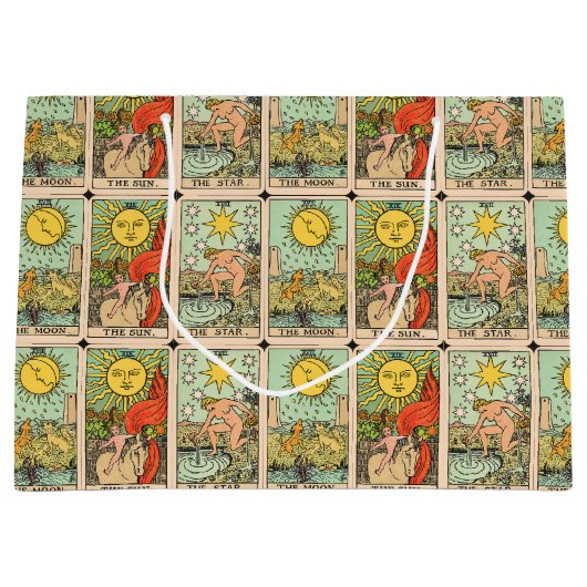 Muster für Vintage Tarot-Karten Große Geschenktüte (Vorderseite)
