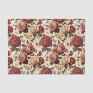 Muster für Vintage Viktorianische Rose Seidenpapier