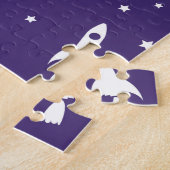 Muster für Vintage Weltraumraketen Puzzle (Seite)