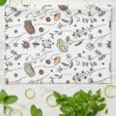 Muster für Vintage Wildblumen Geschirrtuch (Gefaltet)