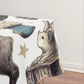 Muster für Vintage Wintertiere Tischdecke (Beispiel)