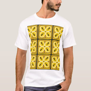 Muster für Vintage Zierfliesen T-Shirt