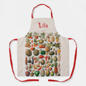 Muster für Vintages Personalisiertes Obst und Gemü Schürze (Vorderseite)