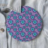 Muster für Violet Blue Flowers Button (Beispiel)