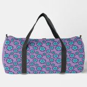 Muster für Violet Blue Flowers Duffle Bag (Vorderseite)