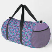 Muster für Violet Blue Flowers Duffle Bag (Rechte Ecke)