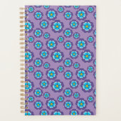 Muster für Violet Blue Flowers Planer (Vorderseite)