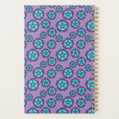 Muster für Violet Blue Flowers Planer (Rückseite)