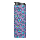 Muster für Violet Blue Flowers Thermosbecher (Nach rechts gedreht)