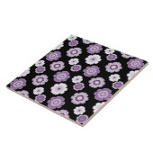 Muster für Violett und weiße Blume Fliese (Seite)