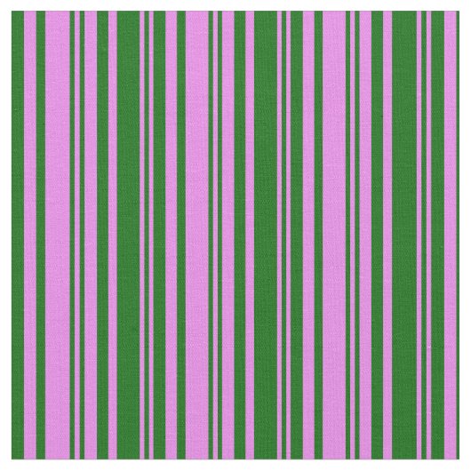 Muster für violette und dunkle grüne Streifen Stoff (Nahaufnahme)