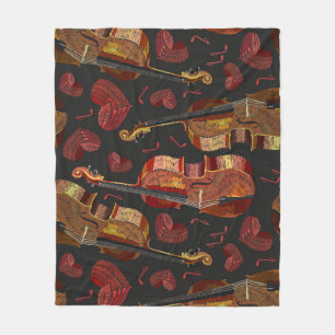 Muster für Violin Red Heart Music Fleecedecke