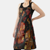 Muster für Violin Red Heart Music Schürze (InSitu)