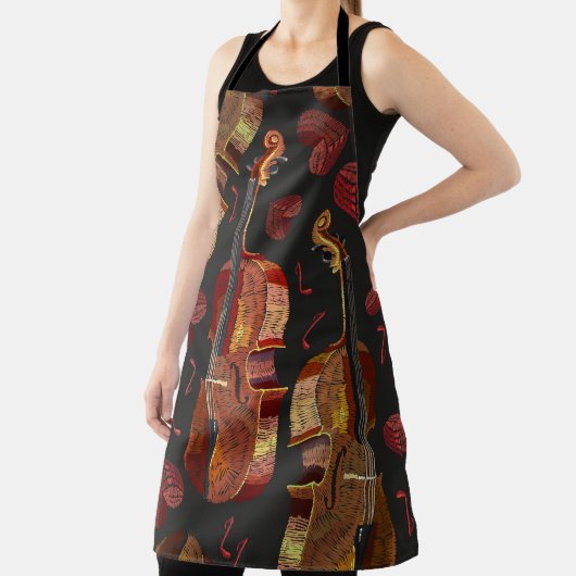 Muster für Violin Red Heart Music Schürze (InSitu)