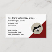 Muster für Visitenkarten für Veterinärdienste Visitenkarte (Vorderseite)