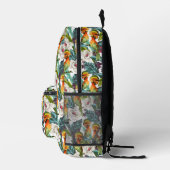 Muster für Vögel und exotische Blume | Monogramm 2 Bedruckter Rucksack (Rechts)