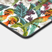 Muster für Vögel und exotische Blume Schreibtischunterlage (Ecke)