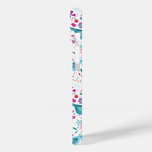 Muster für Vogelgewässer Case-Mate iPhone Hülle (Rückseite / Links)