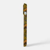 Muster für Waldkreaturen und Blätter iPhone 15 Hülle (Linke Seite)