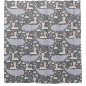 Muster für Wale und Bundsen Duschvorhang (Vorderseite)