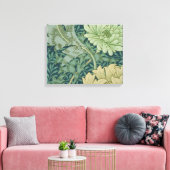 Muster für Wallpaper mit Chrysanthemum Leinwanddruck (Insitu (Wohnzimmer))