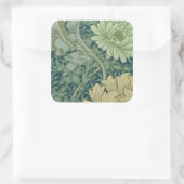 Muster für Wallpaper mit Chrysanthemum Quadratischer Aufkleber (Tasche)