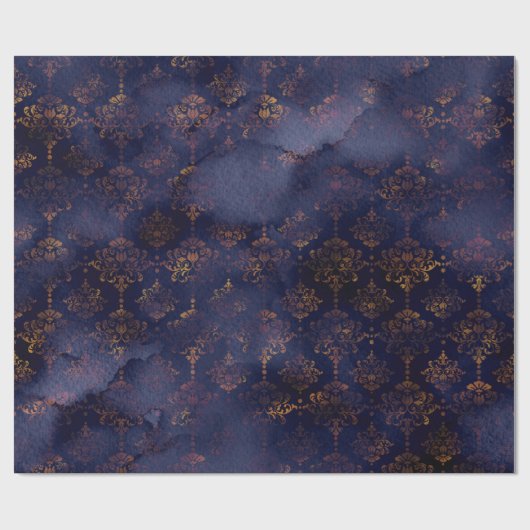 Muster für Wasserfarbe und Kupferdach Geschenkpapier (Flach)