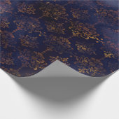 Muster für Wasserfarbe und Kupferdach Geschenkpapier (Ecke)