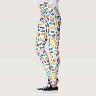 Muster für Wasserfarben-Blätter Leggings