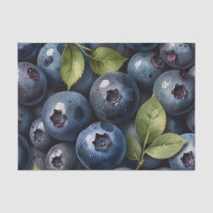Muster für Wasserfarben-Blaubeeren Seidenpapier