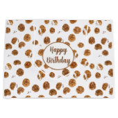 Muster für Wasserfarben-Chocolate-Chip-Cookies Große Geschenktüte (Vorderseite)