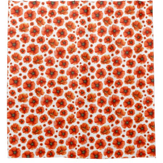 Muster für Wasserfarben Duschvorhang (Vorderseite)