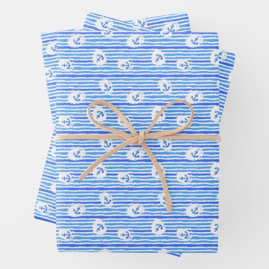Muster für Wasserfarben Geschenkpapier Set (Beispiel)