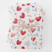 Muster für Wasserfarben Geschenkpapier Set (Beispiel)